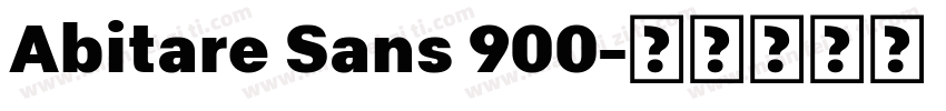 Abitare Sans 900字体转换